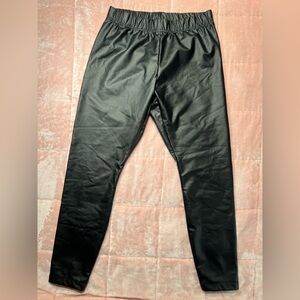 Old Navy Black Faux Leather Leggings